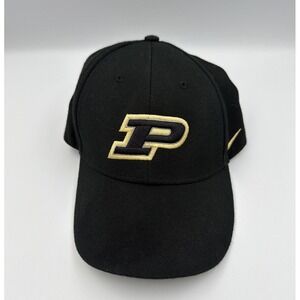 Nike Team Purdue Boilermakers Black Adjustable Fan Hat Cap Outdoor One Size